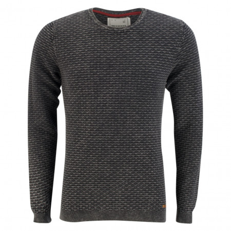 SALE % | No Excess | Pullover - Regular Fit - Muster | Grau online im Shop bei meinfischer.de kaufen