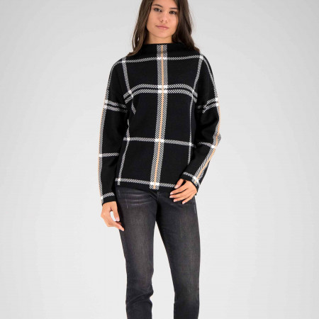 SALE % | ONE MORE STORY | Pullover - Regular Fit - Muster | Schwarz online im Shop bei meinfischer.de kaufen