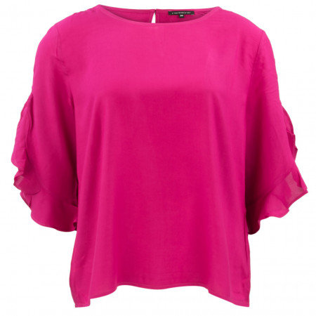 SALE % | ONE MORE STORY | Bluse - Comfort Fit - 3/4-Arm | Pink online im Shop bei meinfischer.de kaufen