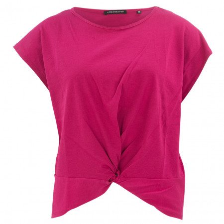 SALE % | ONE MORE STORY | T-Shirt - cropped -  Wickel-Element | Pink online im Shop bei meinfischer.de kaufen
