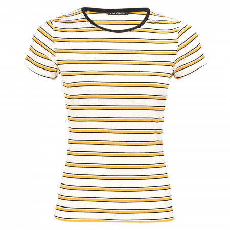 SALE % | ONE MORE STORY | Shirt - Slim Fit - Stripes | Gelb online im Shop bei meinfischer.de kaufen