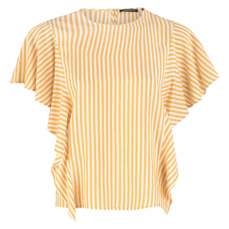 SALE % | ONE MORE STORY | Bluse - Loose Fit - Stripes | Gelb online im Shop bei meinfischer.de kaufen