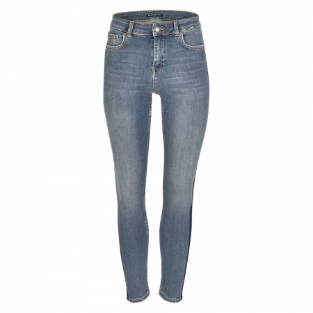 SALE % | ONE MORE STORY | Jeans - Skinny Fit - Galonstreifen | Blau online im Shop bei meinfischer.de kaufen