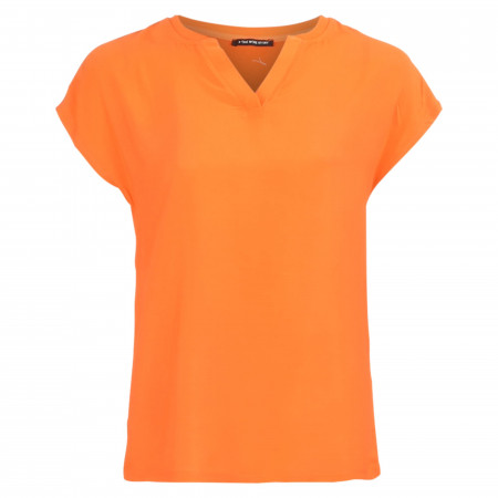 SALE % | ONE MORE STORY | T-Shirt - Regular Fit - V-Neck | Orange online im Shop bei meinfischer.de kaufen