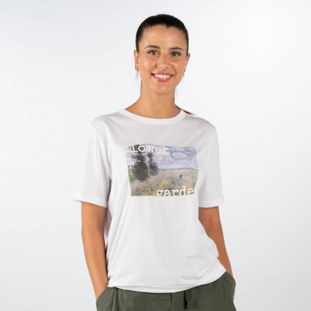 SALE % | Opus | T-Shirt - Regular Fit - Sadena print | Weiß online im Shop bei meinfischer.de kaufen