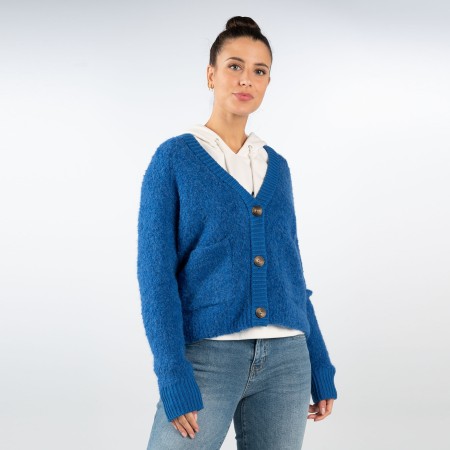 SALE % | Opus | Strickjacke - Loose Fit - Wolle | Blau online im Shop bei meinfischer.de kaufen