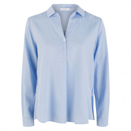 SALE % | Opus | Hemdbluse - Comfort Fit - Faura | Blau online im Shop bei meinfischer.de kaufen