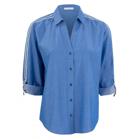 SALE % | Opus | Hemdbluse - Fuline - Regular Fit | Blau online im Shop bei meinfischer.de kaufen