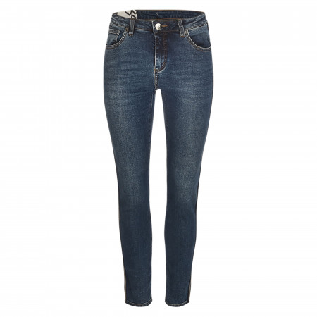 SALE % | Opus | Jeans - Slim Fit - Evita blue pearls | Blau online im Shop bei meinfischer.de kaufen