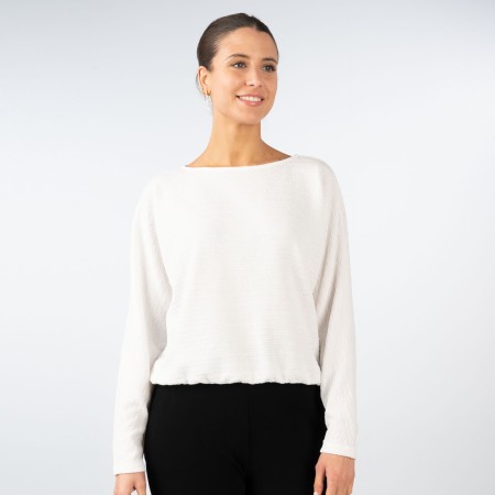 SALE % | Opus | Sweatshirt - Loose Fit - Gilora | Weiß online im Shop bei meinfischer.de kaufen