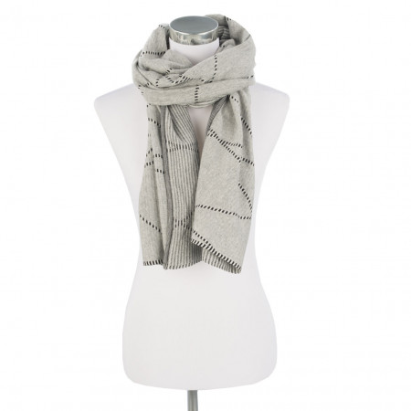 SALE % | Opus | Schal - Argona scarf - Muster | Grau online im Shop bei meinfischer.de kaufen