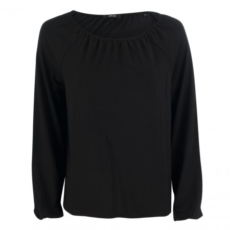 SALE % | Opus | Jerseyshirt - Simona - Comfort Fit | Schwarz online im Shop bei meinfischer.de kaufen