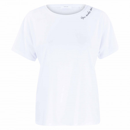 SALE % | Opus | T-Shirt - Regular Fit - Sembro | Weiß online im Shop bei meinfischer.de kaufen