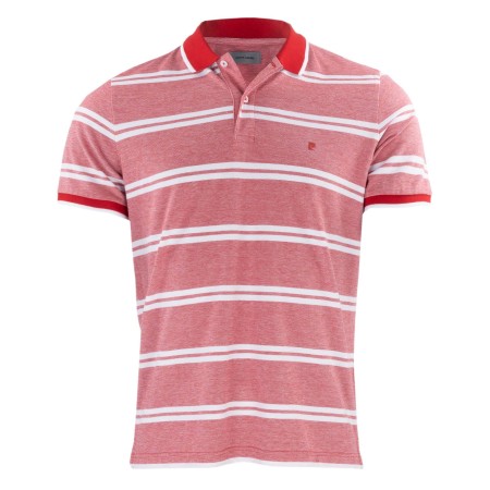 SALE % | Pierre Cardin  | Poloshirt - Regular Fit - Streifen | Rot online im Shop bei meinfischer.de kaufen