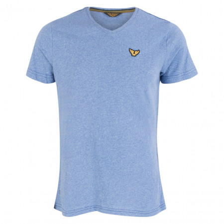 SALE % | PME LEGEND | T-Shirt - Regular Fit - V-Neck | Blau online im Shop bei meinfischer.de kaufen