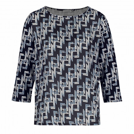 SALE % | Gerry Weber Collection | Shirt - Regular Fit - 3/4-Arm | Blau online im Shop bei meinfischer.de kaufen