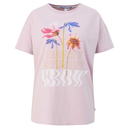 SALE % | Q/S designed by | T-Shirt - Loose Fit - Print | Pink online im Shop bei meinfischer.de kaufen