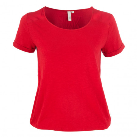 SALE % | Q/S designed by | T-Shirt - Comfort Fit - Crewneck | Rot online im Shop bei meinfischer.de kaufen