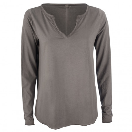 SALE % | Q/S designed by | Shirt - Regular Fit - Kelchausschnitt | Grau online im Shop bei meinfischer.de kaufen