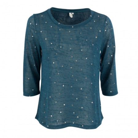SALE % | Q/S designed by | Pullover - Regular Fit - Minicheck | Blau online im Shop bei meinfischer.de kaufen