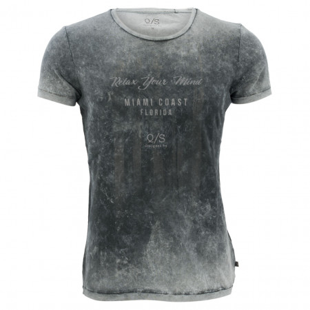 SALE % | Q/S designed by | T-Shirt - Modern Fit - Crewneck | Grau online im Shop bei meinfischer.de kaufen