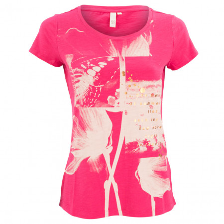 SALE % | Q/S designed by | T-Shirt - Regular Fit - Print | Pink online im Shop bei meinfischer.de kaufen