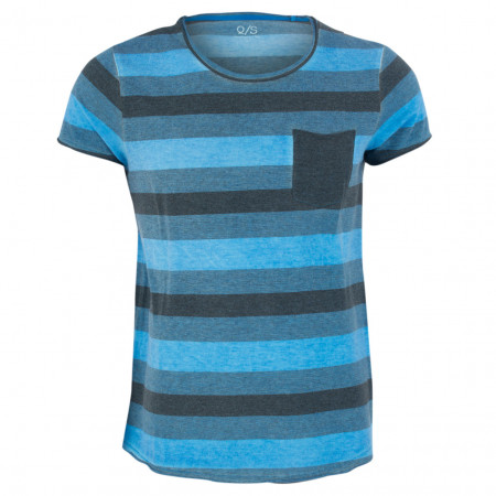 SALE % | Q/S designed by | T-Shirt - Modern Fit - Stripes | Blau online im Shop bei meinfischer.de kaufen