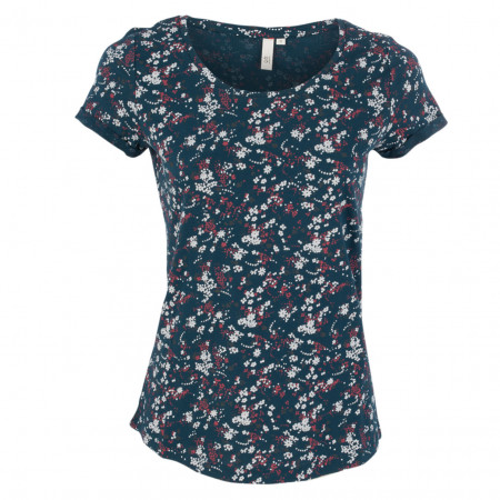 SALE % | Q/S designed by | T-Shirt - Regular Fit - Muster | Blau online im Shop bei meinfischer.de kaufen