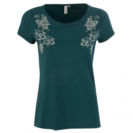 SALE % | Q/S designed by | T-Shirt - Slim Fit - Flower-Print | Grün online im Shop bei meinfischer.de kaufen