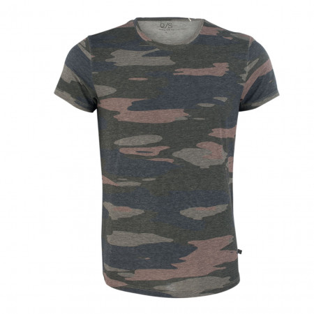 SALE % | Q/S designed by | T-Shirt - Regular Fit  -Camouflage | Oliv online im Shop bei meinfischer.de kaufen