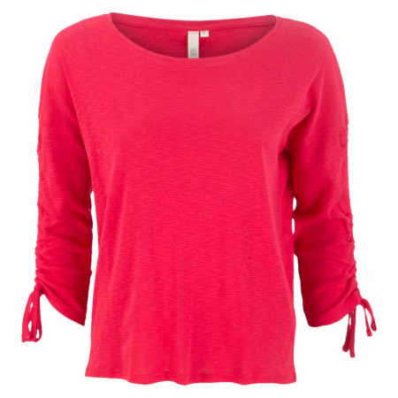 SALE % | Q/S designed by | Shirt - Regular Fit - Raffungen | Pink online im Shop bei meinfischer.de kaufen