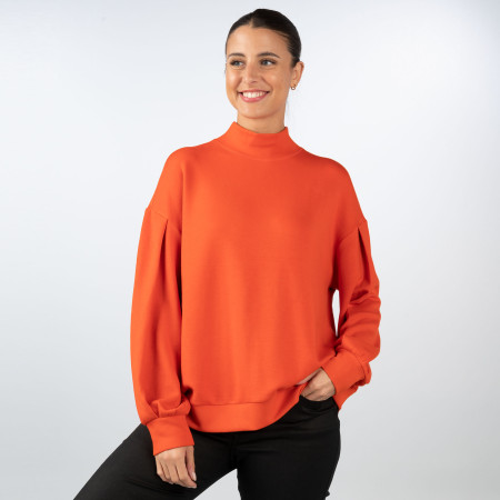 SALE % | Q/S designed by | Sweatshirt - Loose Fit - Turtleneck | Orange online im Shop bei meinfischer.de kaufen