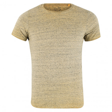 SALE % | Q/S designed by | T-Shirt  - Slim Fit - Melange-Optik | Beige online im Shop bei meinfischer.de kaufen