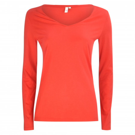 SALE % | Q/S designed by | Shirt - Regular Fit - unifarben | Rot online im Shop bei meinfischer.de kaufen