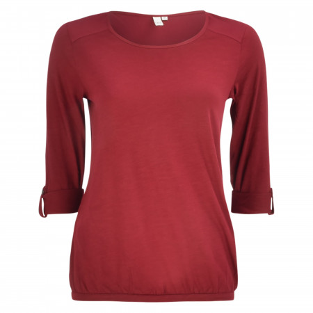 SALE % | Q/S designed by | Shirt - Loose Fit - unifarben | Rot online im Shop bei meinfischer.de kaufen