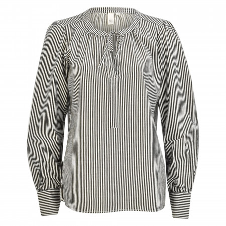 SALE % | Q/S designed by | Shirtbluse - Loose Fit - Stripes | Schwarz online im Shop bei meinfischer.de kaufen