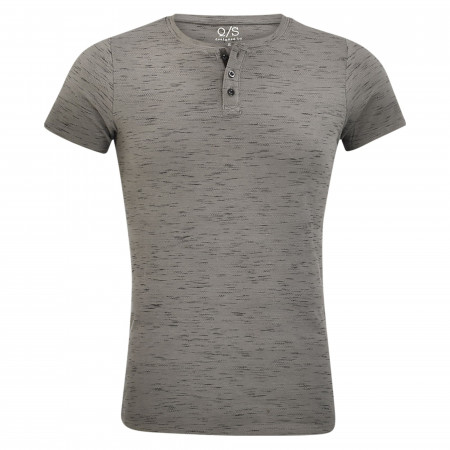 SALE % | Q/S designed by | T-Shirt - Regular Fit - Henley | Grau online im Shop bei meinfischer.de kaufen
