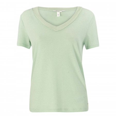 SALE % | Q/S designed by | T-Shirt - Regular Fit - Unifarben | Grün online im Shop bei meinfischer.de kaufen