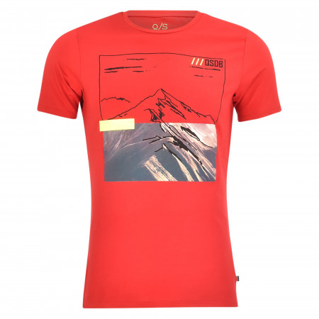 SALE % | Q/S designed by | T-Shirt - Regular Fit - Print | Rot online im Shop bei meinfischer.de kaufen