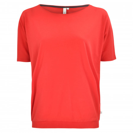 SALE % | Q/S designed by | T-Shirt - Loose Fit - unifarben | Rot online im Shop bei meinfischer.de kaufen