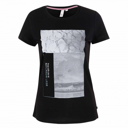 SALE % | Q/S designed by | T-Shirt - Slim Fit - Print | Schwarz online im Shop bei meinfischer.de kaufen