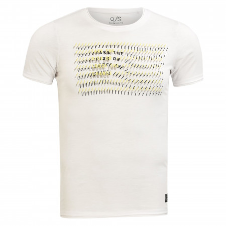 SALE % | Q/S designed by | T-Shirt - Slim Fit - Print | Weiß online im Shop bei meinfischer.de kaufen