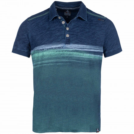 SALE % | QUESTO SAVAGE | Poloshirt - Regular Fit - Print | Blau online im Shop bei meinfischer.de kaufen