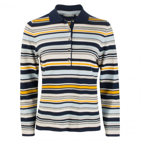 SALE % | Rabe | Poloshirt - Regular Fit - Stripes | Blau online im Shop bei meinfischer.de kaufen