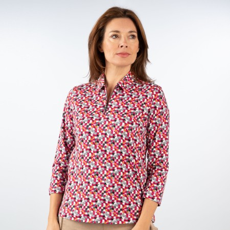 SALE % | Rabe | T-Shirt - Regular Fit - Muster | Pink online im Shop bei meinfischer.de kaufen