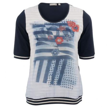 SALE % | Rabe | T-Shirt - Comfort Fit - Bündchen | Blau online im Shop bei meinfischer.de kaufen