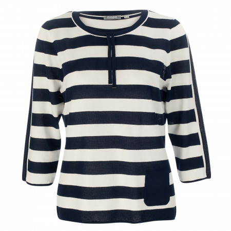 SALE % | Rabe | Pullover - Regular Fit - Stripes | Blau online im Shop bei meinfischer.de kaufen