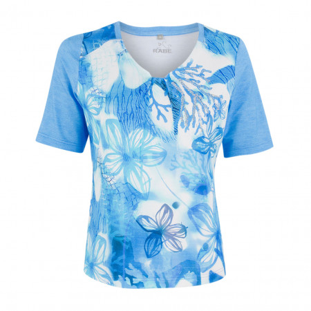 SALE % | Boss Casual | T-Shirt - Regular Fit - Muster | Blau online im Shop bei meinfischer.de kaufen