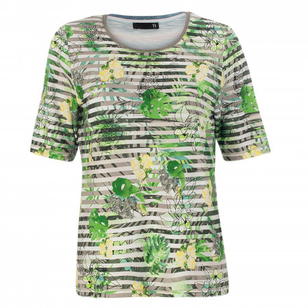 SALE % | Rabe | T-Shirt - Comfort Fit - Allover Print | Grün online im Shop bei meinfischer.de kaufen