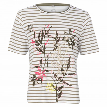 SALE % | Rabe | T-Shirt - Regular Fit - Stripes | Grün online im Shop bei meinfischer.de kaufen